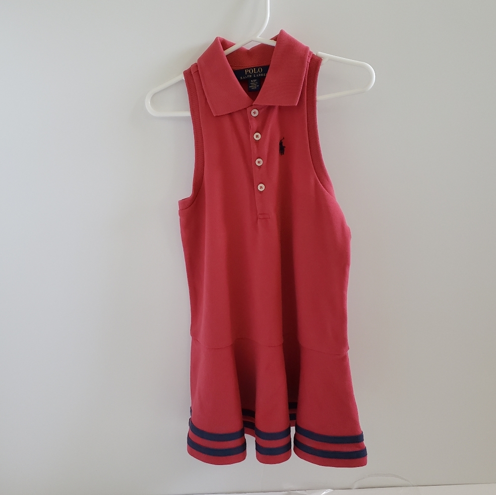 NWT Polo red sleveless tennis dress